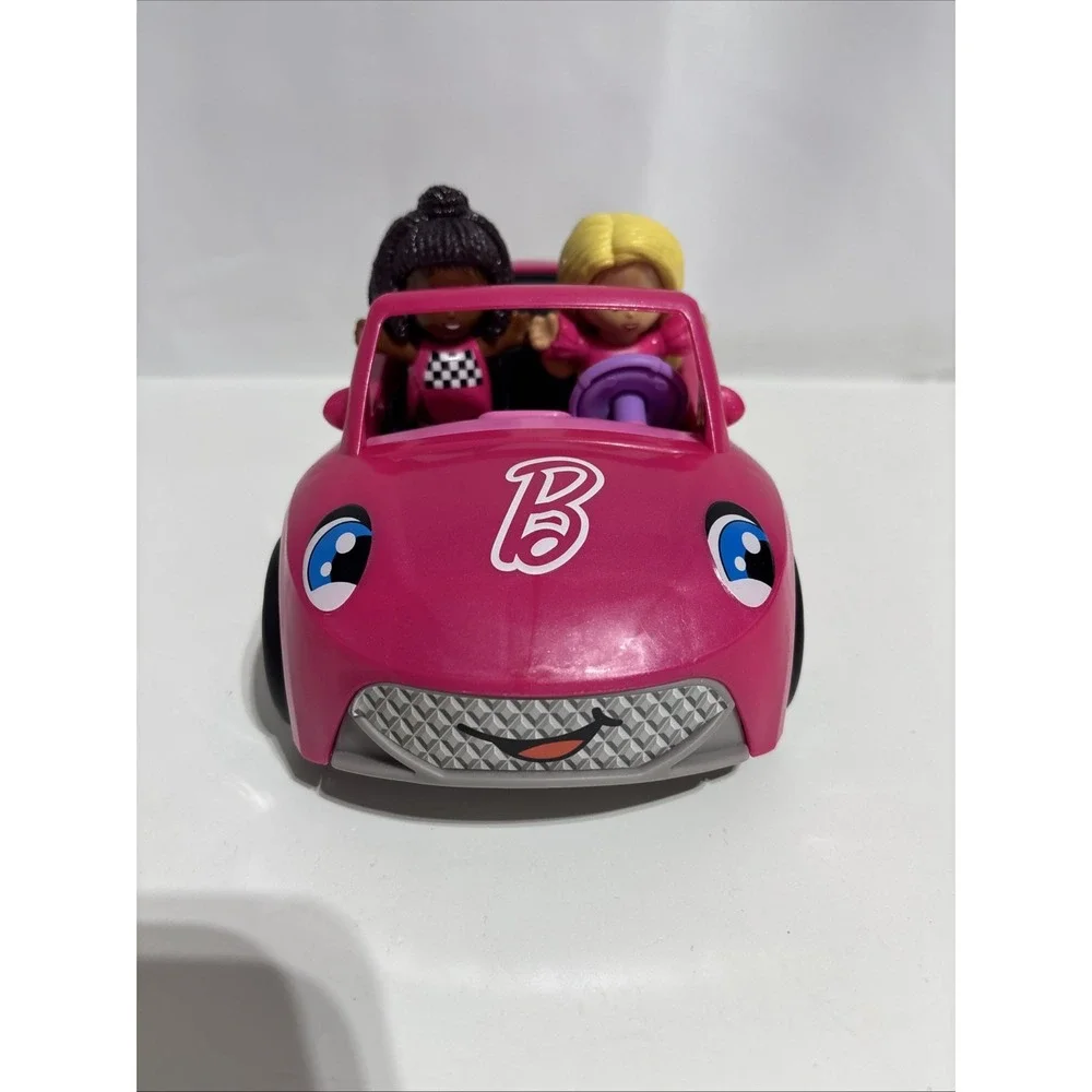 Fisher Price Little People BARBIE Talking Car Tested And‎ Working & 2 Figures
